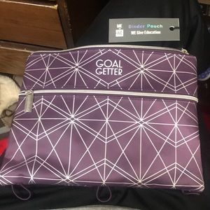 Purple binder pouch/pencil case